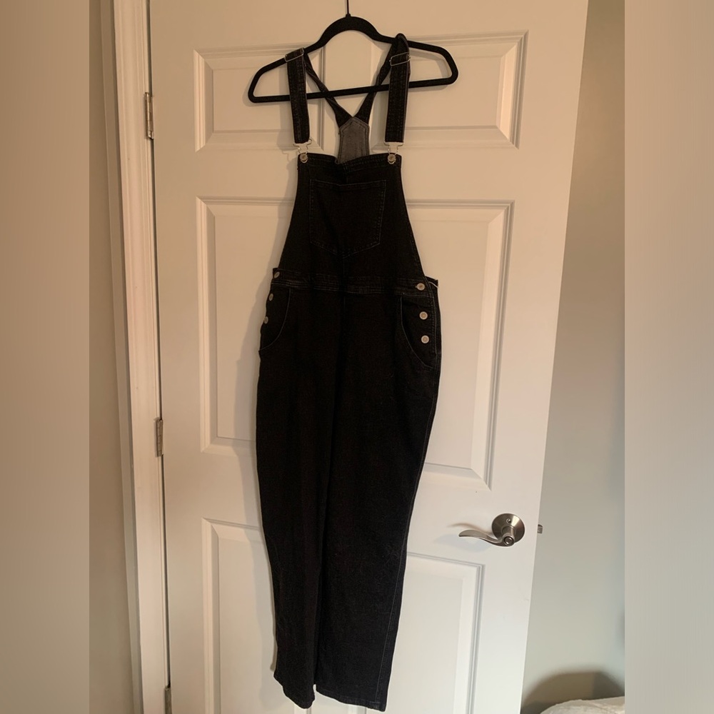 Amazon Women's Black Denim Overalls